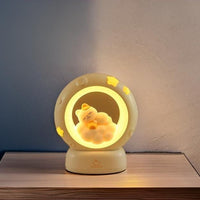 Moon LED Night Lamp with 3 Brightness Modes & Touch Contro